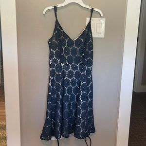 Size small navy blue lace dress from Altar’d State.